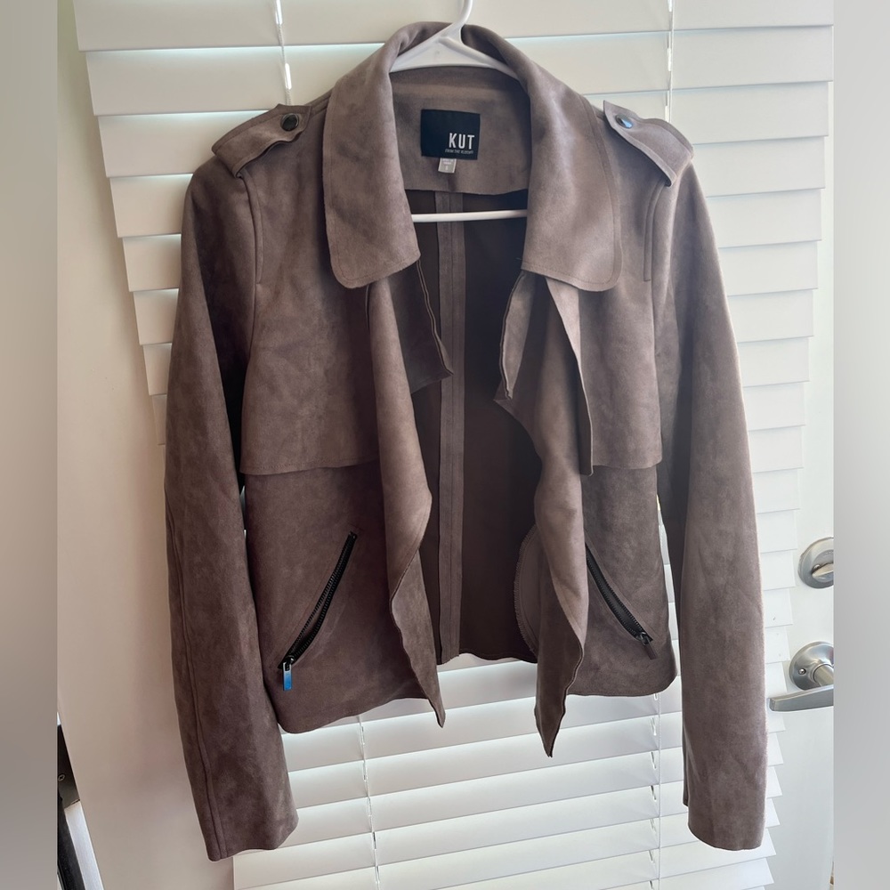 Suede Dress Coat